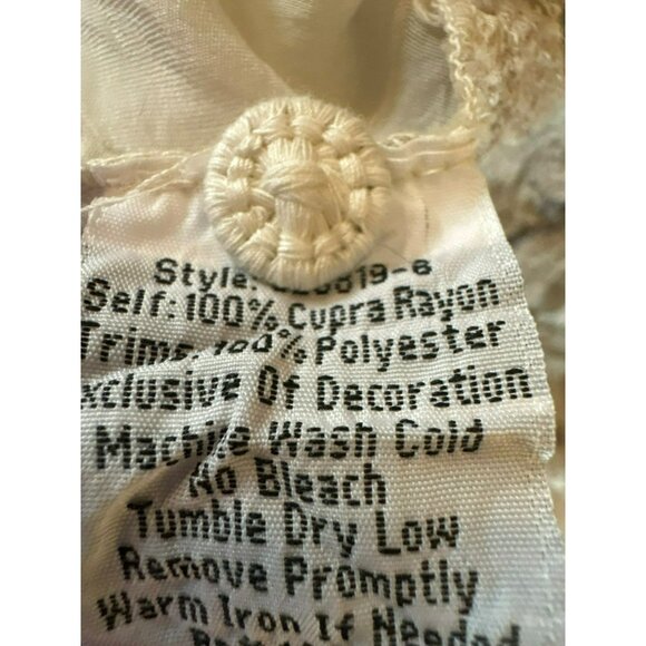 Johnny Was Fletcher Embroidered Flowy Crinkle Cupra Rayon Tunic Top Size XS - Picture 4 of 7